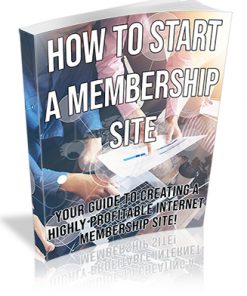 How to Start a Membership Site PLR Ebook