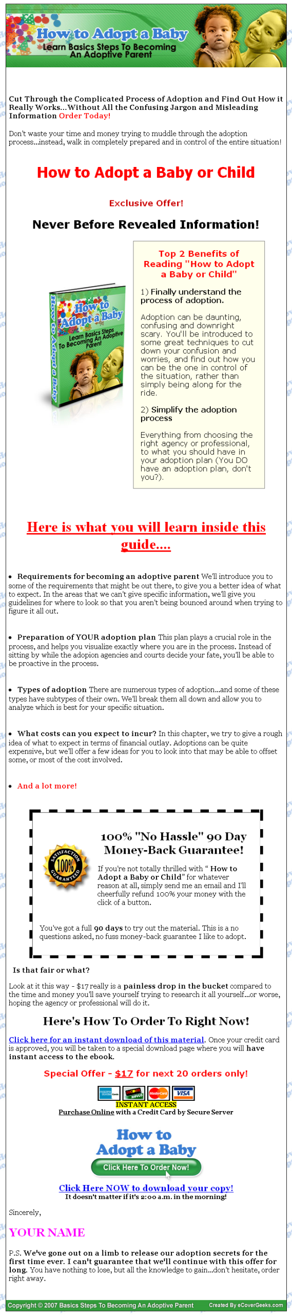 How to Adopt a Baby MRR eBook - Image 2