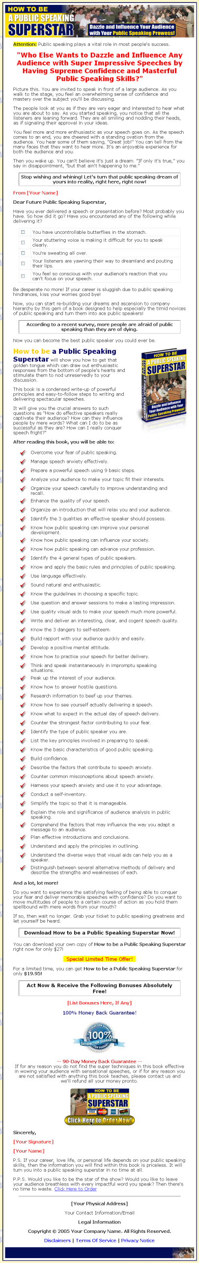How to Be a Public Speaking Superstar MRR eBook - Image 2
