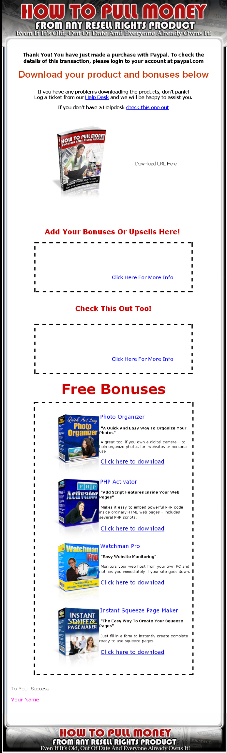 How to Pull Money From Any Resell Rights Product MRR eBook - Image 3