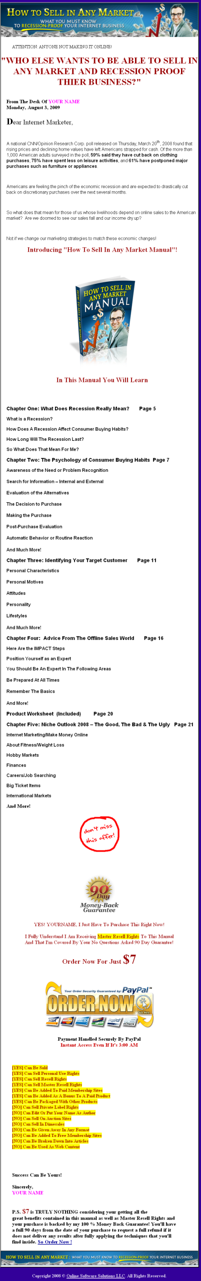 How to Sell in Any Market MRR eBook - Image 2