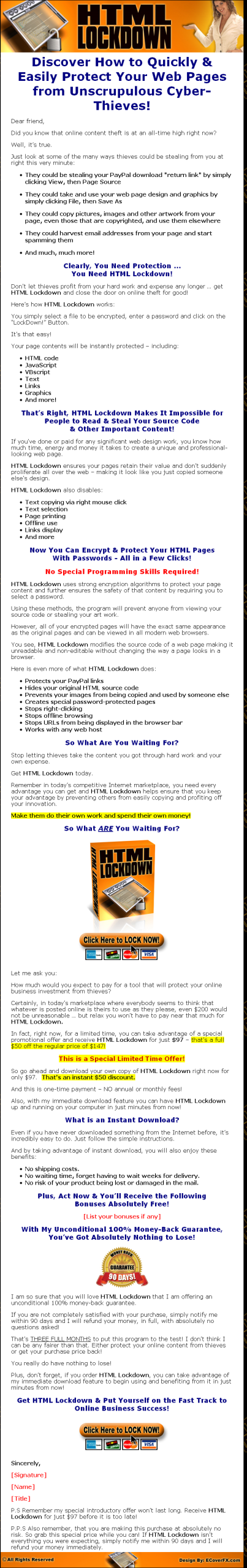 HTML Lock Down PLR Software - Image 2