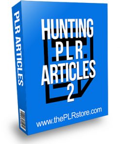 Hunting PLR Articles 2