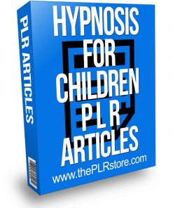 Hypnosis for Children PLR Articles