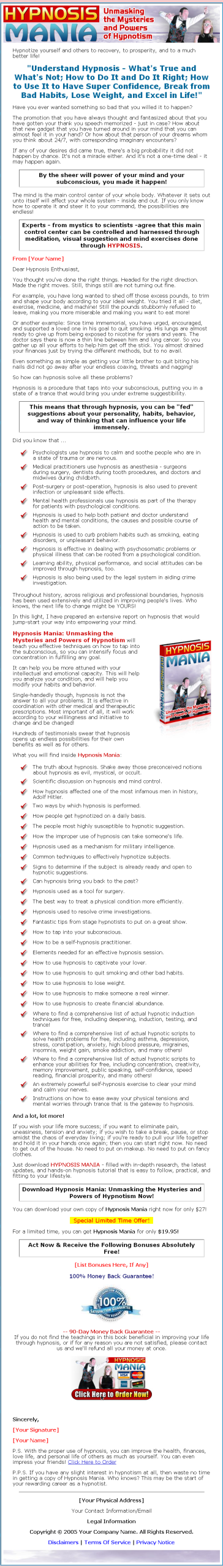 Hypnosis Mania MRR eBook - Image 2
