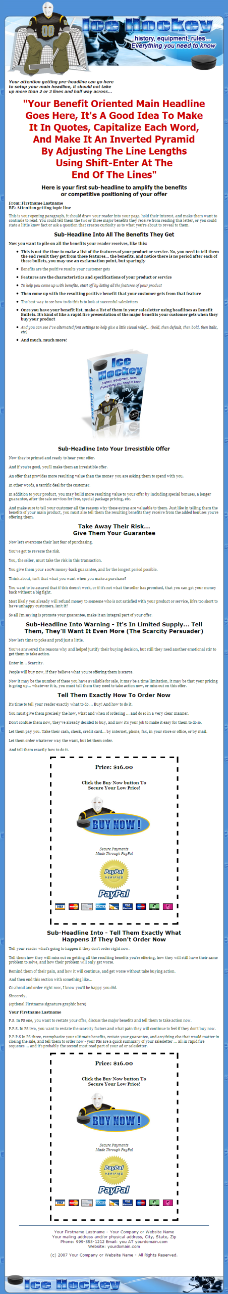 Ice Hockey - The Game MRR eBook - Image 2
