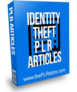 Identity Theft PLR Articles