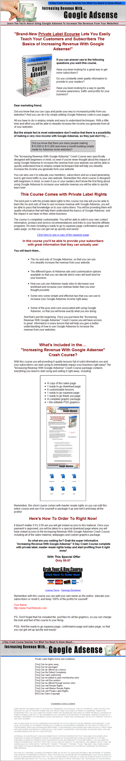Increase Google Adsense Revenue Autoresponder Message Series PLR - Image 4