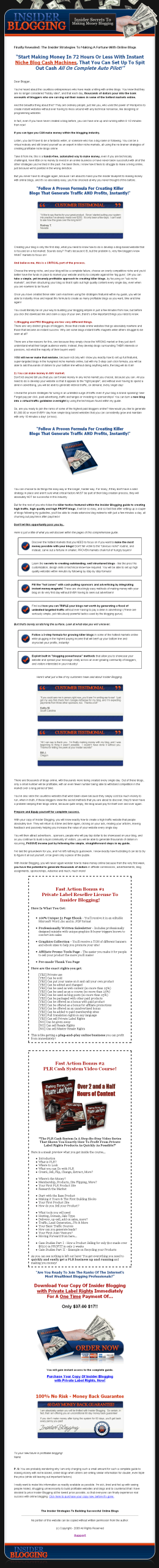 Insider Blogging PLR Ebook (High Quality) - Image 2