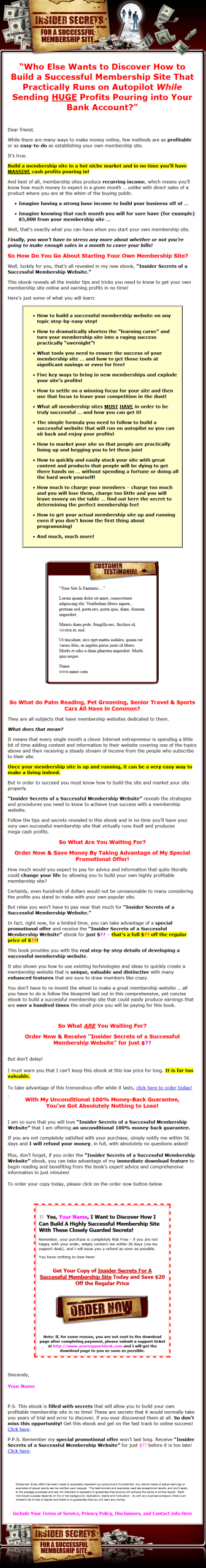 Insider Secrets For A Successful Membership Website Ebook MRR - Image 2