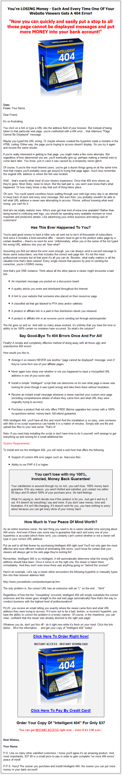 Intelligent 404 Software PLR - Image 2