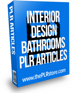 interior design bathrooms plr articles