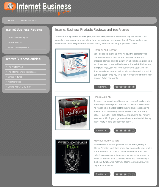Internet Business Loaded Blog and Review PLR Website | The PLR Store