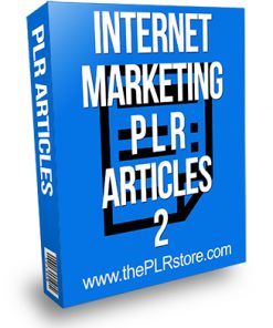 Internet Marketing PLR Articles 2