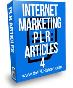 Internet Marketing PLR Articles 4