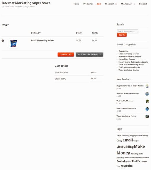 Internet Marketing Ecommerce Digital Products Store PLR Website | The ...