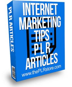 Internet Marketing Tips PLR Articles