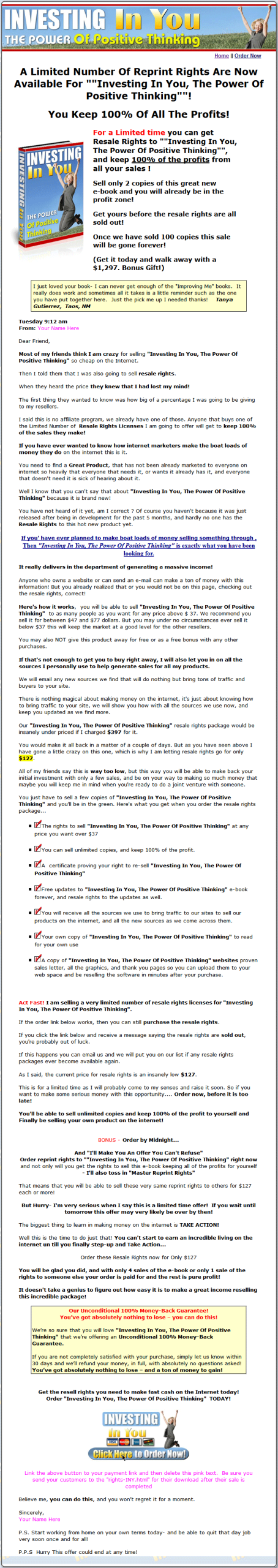 Investing In You PLR Ebook Deluxe Package - Image 4