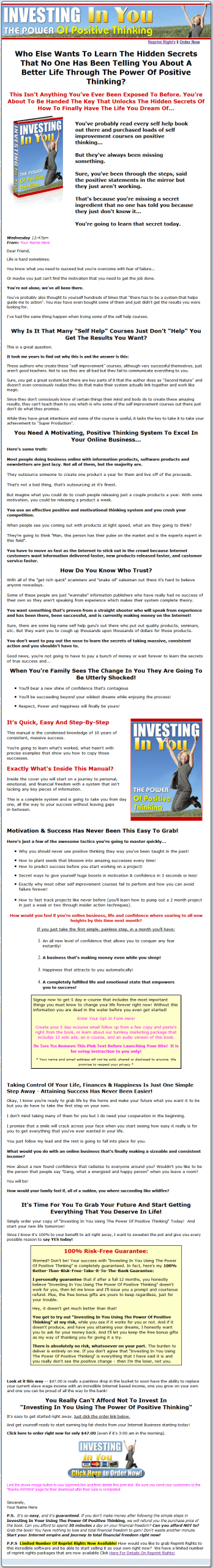 Investing In You PLR Ebook Deluxe Package - Image 2