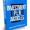 Investment PLR Articles