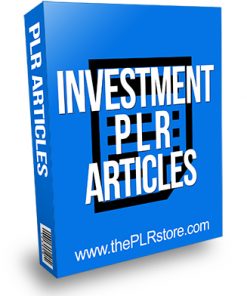 Investment PLR Articles