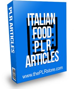 Italian Food PLR Articles