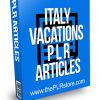 Italy Vacation PLR Articles