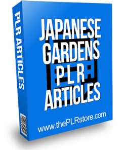 Japanese Gardens PLR Articles