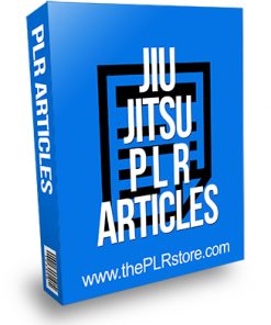 Jiu Jitsu PLR Articles