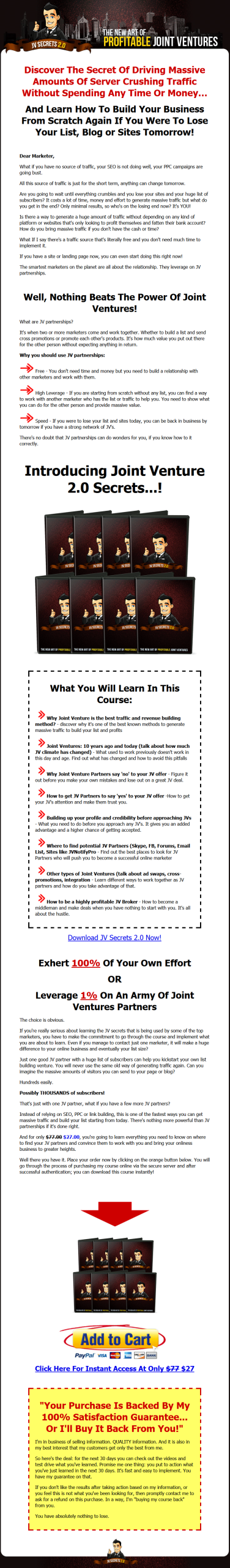 Joint Venture Secrets 2 MRR Video Package - Image 2