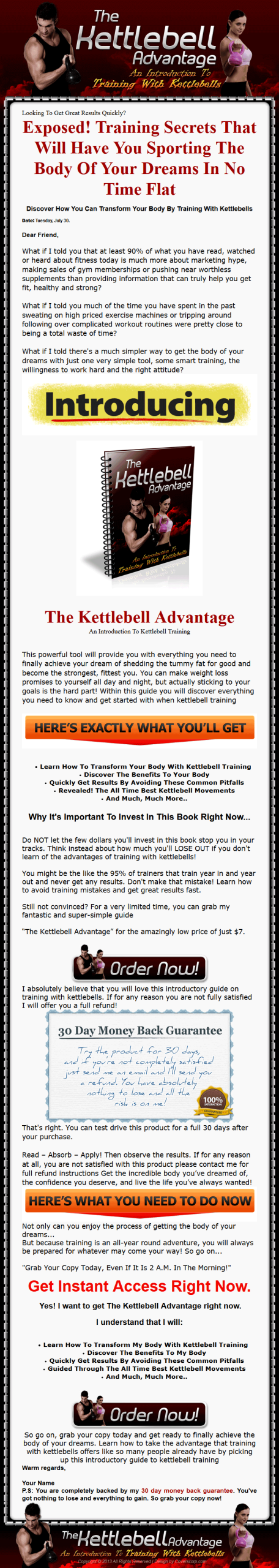 Kettlebell Advantage Ebook Video MRR Package - Image 2