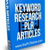 Keyword Research PLR Articles