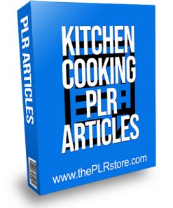 Kitchen Cooking PLR Articles