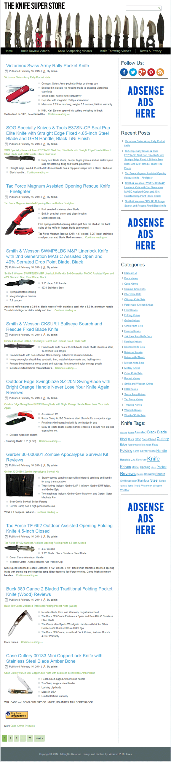 Knife PLR Amazon Store Website with Private Label Rights - Image 2