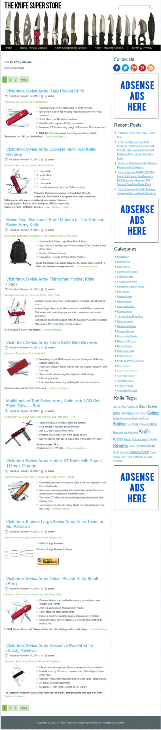 Knife PLR Amazon Store Website with Private Label Rights - Image 3