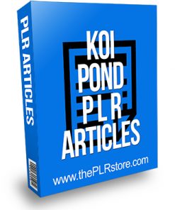 Koi Pond PLR Articles