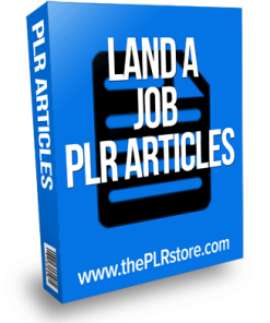 land a job plr articles