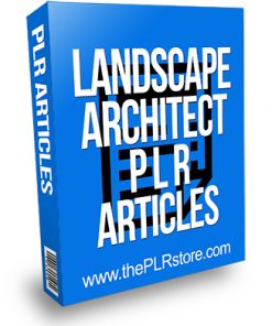 Landscape Architect PLR Articles