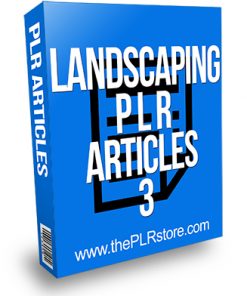 Landscaping PLR Articles 3