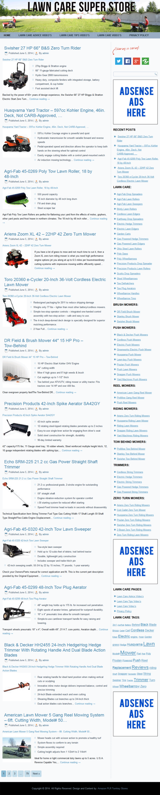 Lawn Care PLR Amazon Turnkey Store Website - Image 2