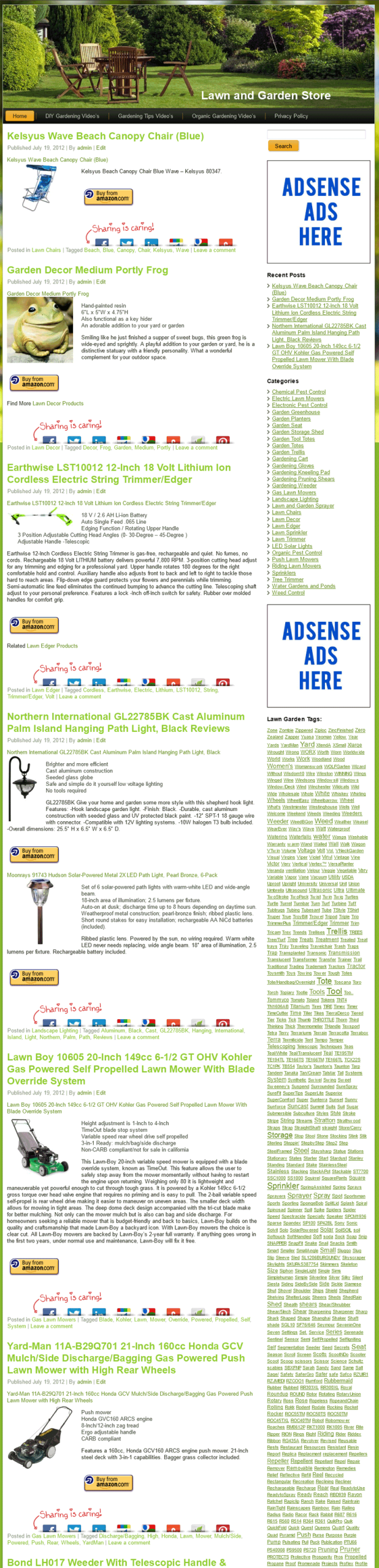 Lawn and Garden PLR Amazon Store Website - Image 2