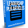 leadership plr articles