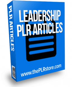 leadership plr articles