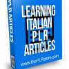 Learning Italian PLR Articles
