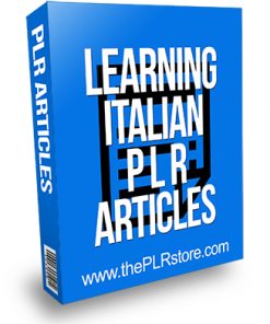 Learning Italian PLR Articles