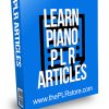 Learn Piano PLR Articles