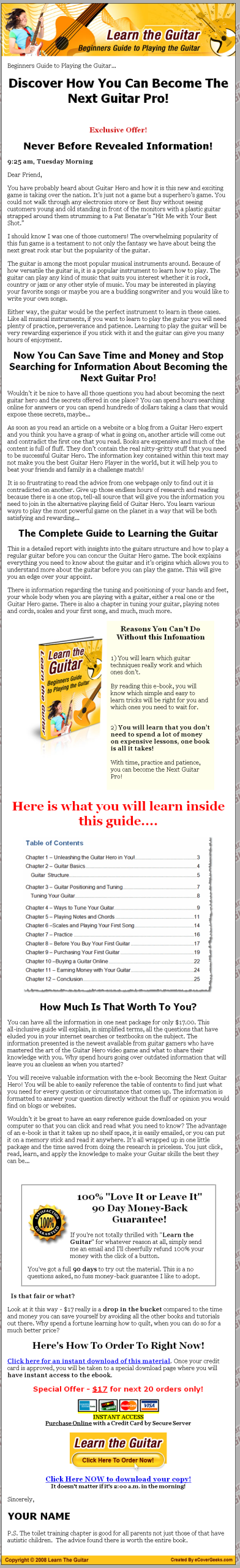 Learn Guitar PLR eBook - Image 2