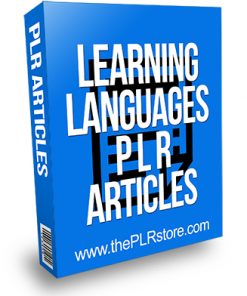 Learning Languages PLR Articles