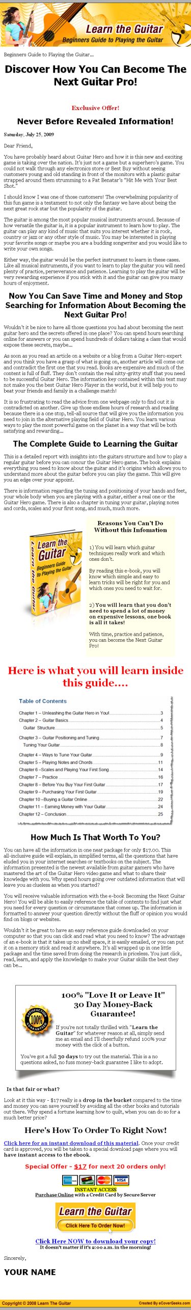 Learn Guitar MRR eBook - Image 2