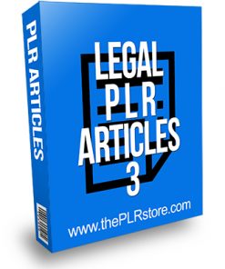 Legal PLR Articles 3